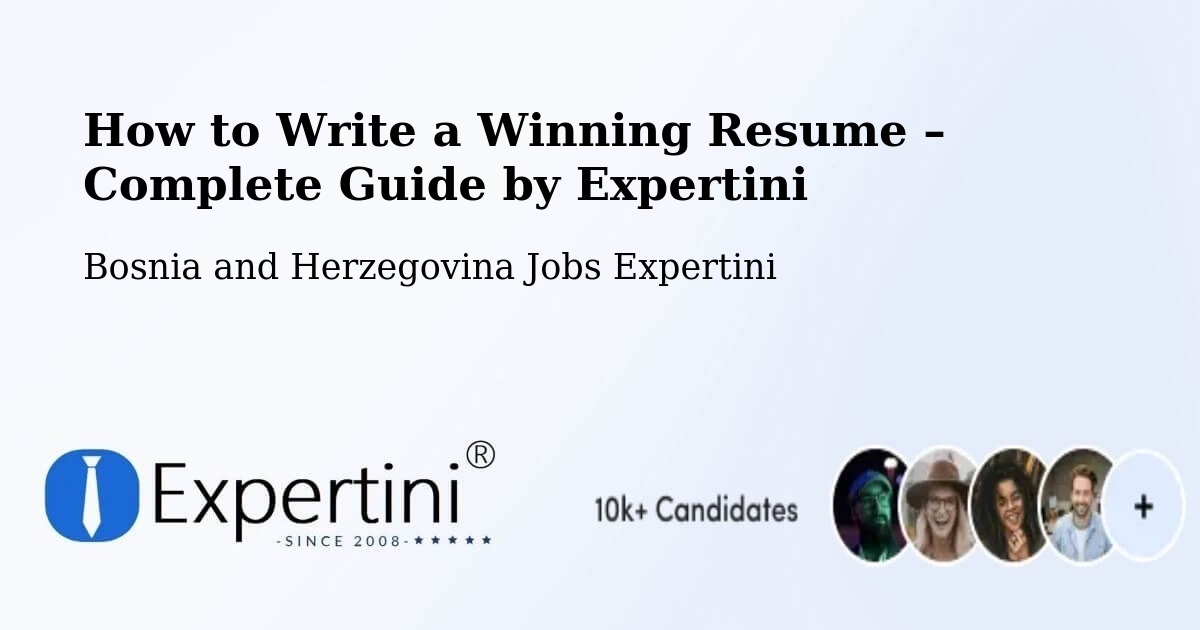 Resume Writing Guide for Job Seekers – Teslić - Teslić, Bosnia and Herzegovina Jobs Expertini